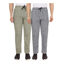Men's Cotton Check Pajamas - PACK OF 2