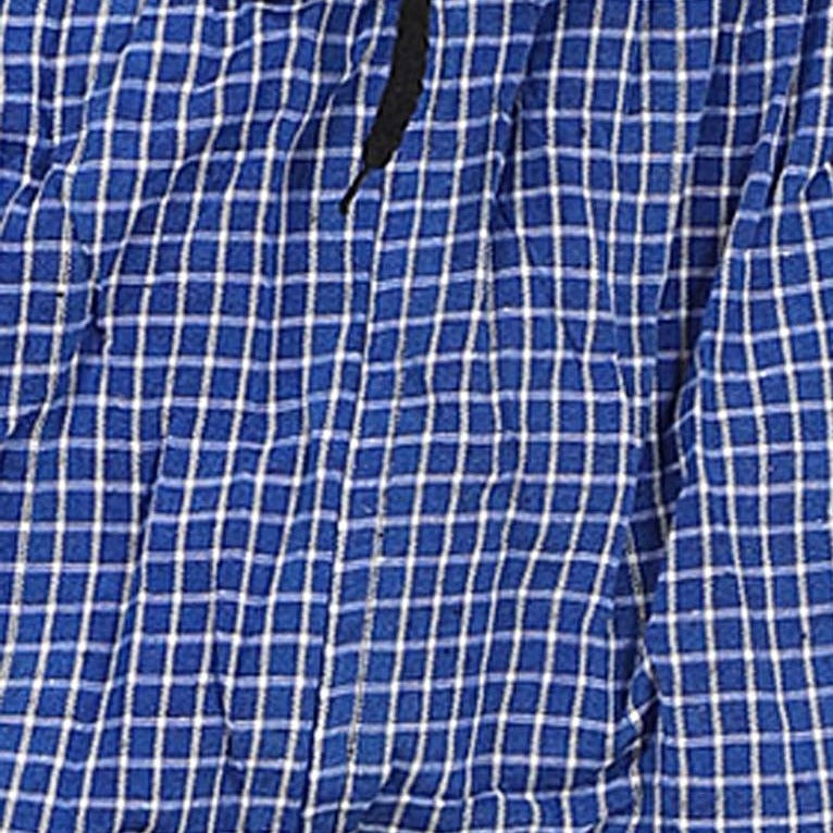 Men's Cotton Check Pajamas (BLUE)