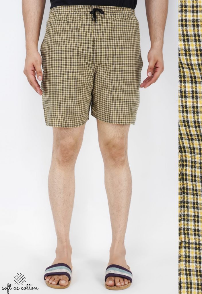 Men's Cotton Boxer Shorts (YELLOW)