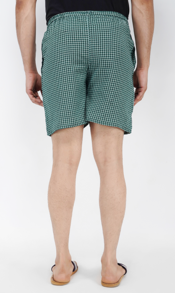 Men's Cotton Boxer Shorts (GREEN)