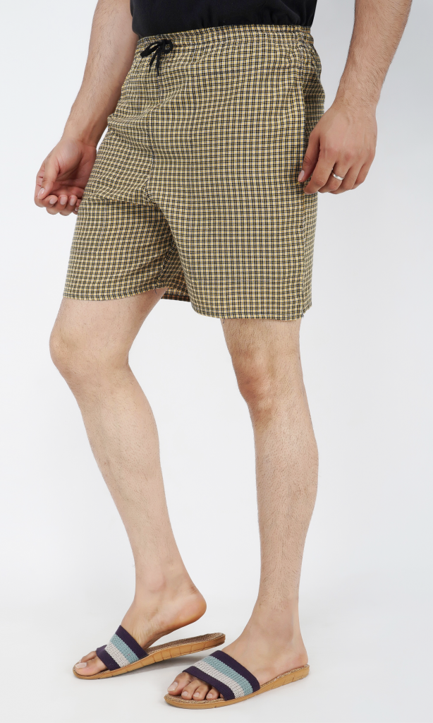 Men's Cotton Check Boxers - PACK OF 2