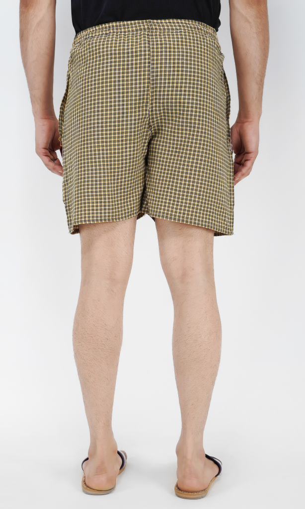 Men's Cotton Boxer Shorts (YELLOW)