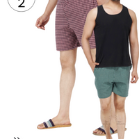 Men's Cotton Check Boxers - PACK OF 2