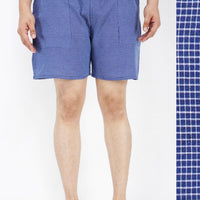 Men's Cotton Boxer Shorts (BLUE)