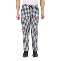 Men's Cotton Check Pajamas (BLACK) - PACK OF 2